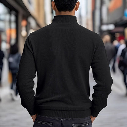 Warm Winter Jacket for Men | Ribbed Button Front Cold Weather Ready