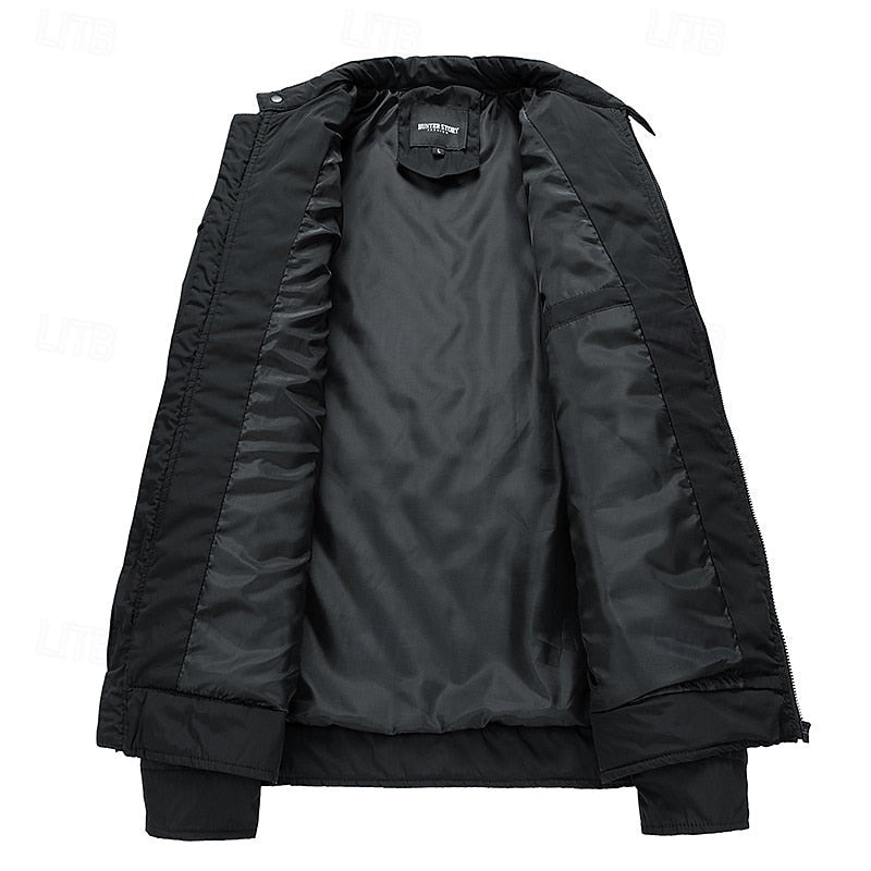 Lightweight Quilted Jacket for Men | Funnel Neck Cold Weather Ready