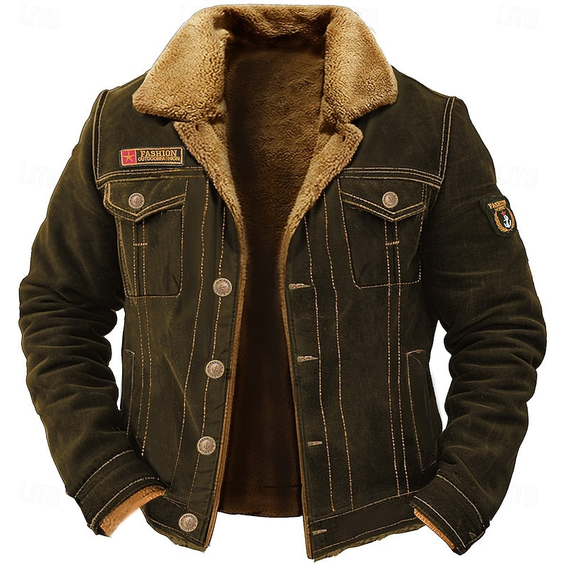Sherpa Fleece Jacket for Men | Insulated Warm Winter Layer