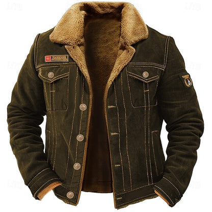Sherpa Fleece Jacket for Men | Insulated Warm Winter Layer