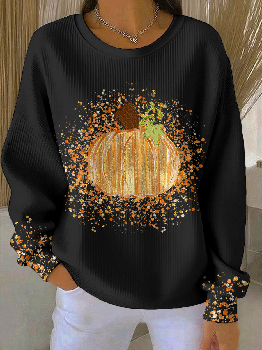Cosy Sweatshirt for Women | Pull On Ribbed Autumn Layering