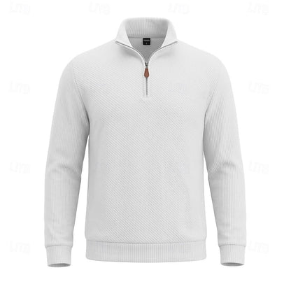Half Zip Sweater for Men | Ribbed Fall & Winter 2026