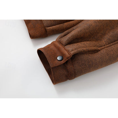Fleece Lined Winter Jacket for Men | Oversized Full Zip Autumn Layering