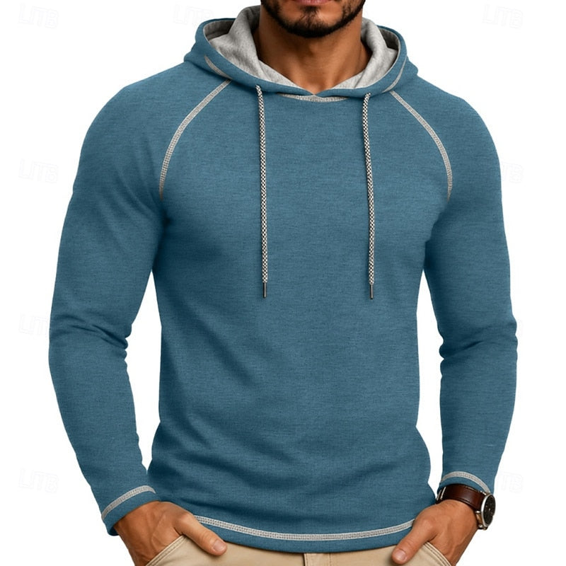 Hooded Hoodie for Men | Drawstring Cold Weather Ready