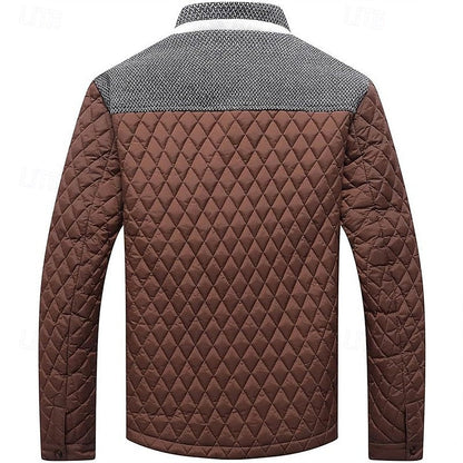 Lightweight Quilted Jacket for Men | Button Front Cold Weather Ready