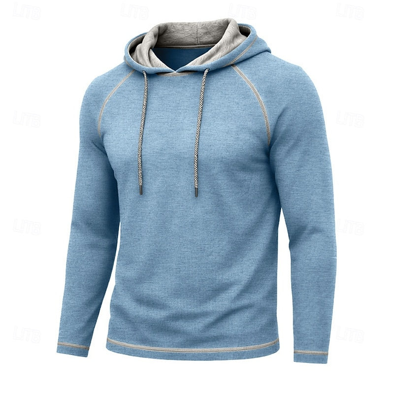 Hooded Hoodie for Men | Drawstring Cold Weather Ready