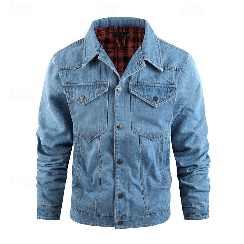 Plaid Winter Jacket for Women | Button Front Autumn Layering
