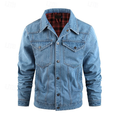 Plaid Winter Jacket for Women | Button Front Autumn Layering