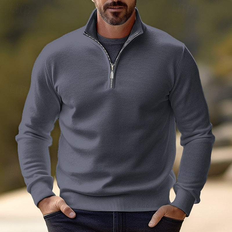 Half Zip Sweater for Women | Ribbed Funnel Neck Fall & Winter 2026