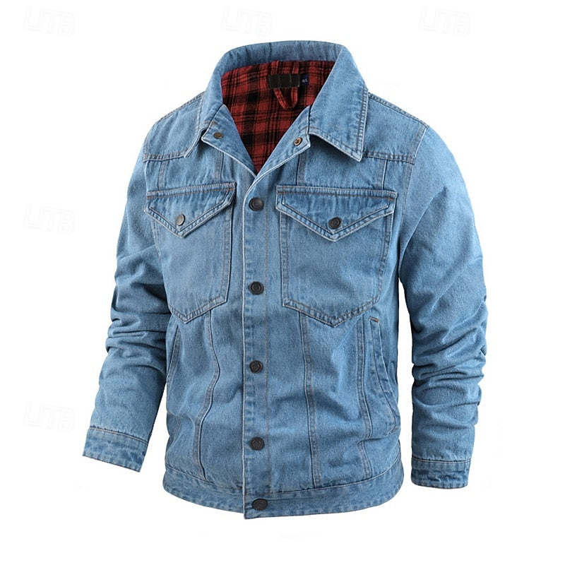 Plaid Winter Jacket for Women | Button Front Autumn Layering
