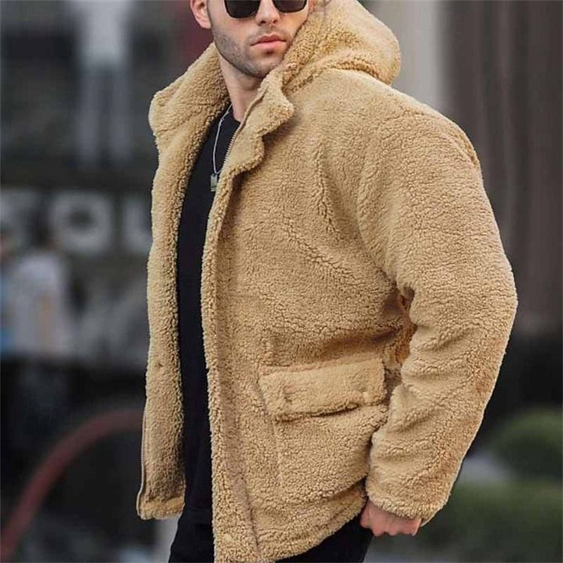 Hooded Winter Jacket for Men | Oversized Autumn Layering