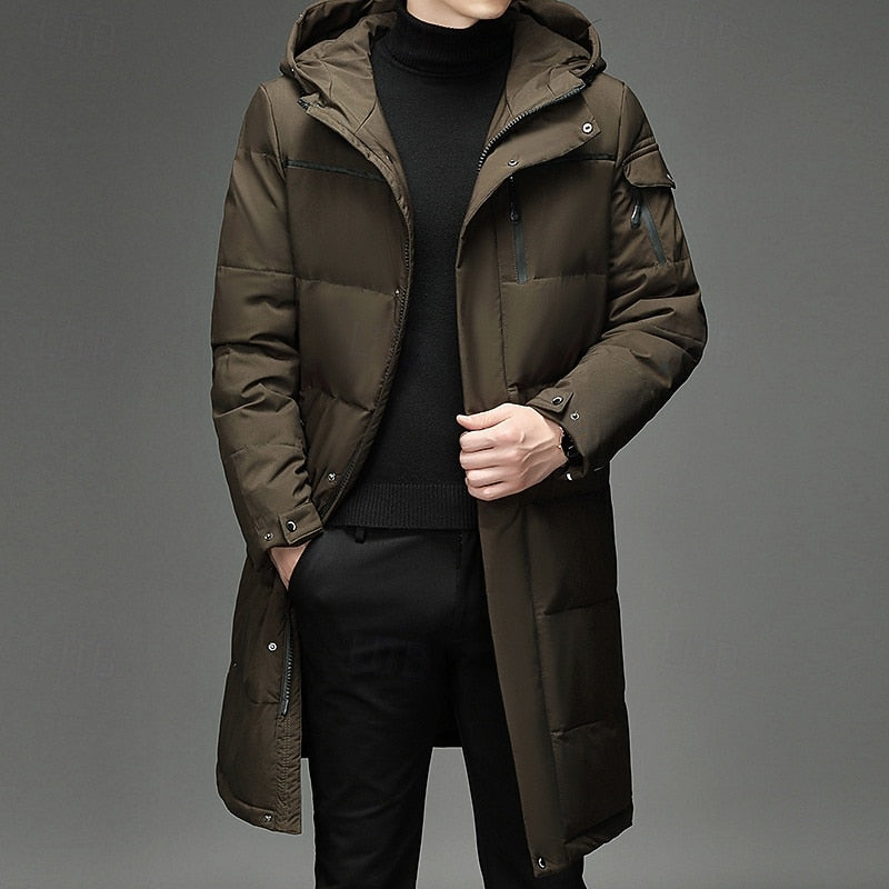 Hooded Puffer Jacket for Men | Insulated Cold Weather Ready