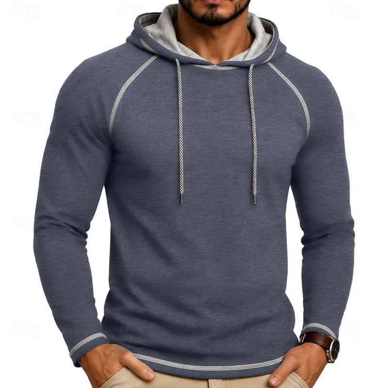 Hooded Hoodie for Men | Drawstring Cold Weather Ready
