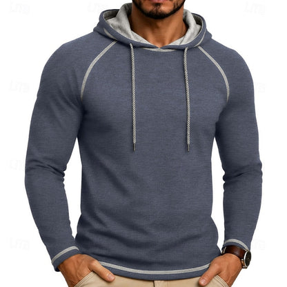 Hooded Hoodie for Men | Drawstring Cold Weather Ready