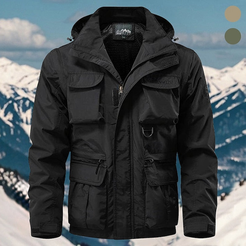 Hooded Winter Jacket for Men | Windproof Cold Weather Ready