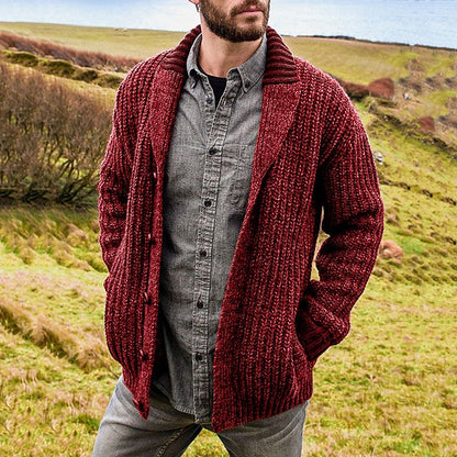 Open Front Cardigan for Men | Cold Weather Ready