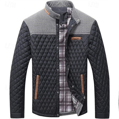 Lightweight Quilted Jacket for Men | Button Front Cold Weather Ready