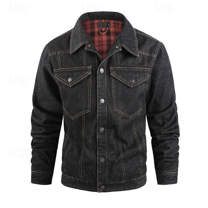 Plaid Winter Jacket for Women | Button Front Autumn Layering