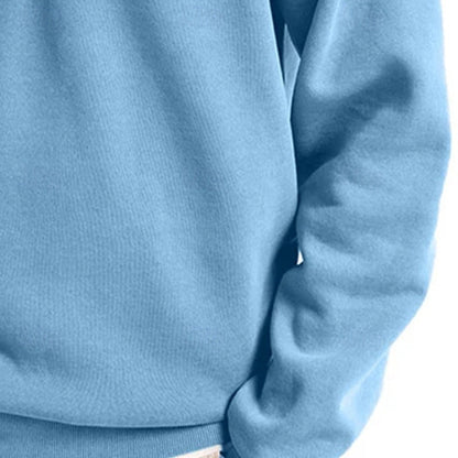 Half Zip Sweatshirt for Men | Funnel Neck Cosy Winter Style