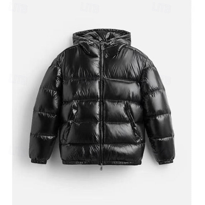 Hooded Puffer Jacket for Men | Quilted Warm Winter Layer