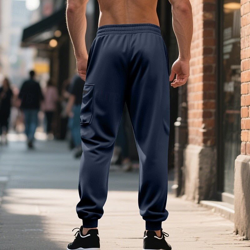 Oversized Joggers for Men | Drawstring Ribbed Autumn Layering