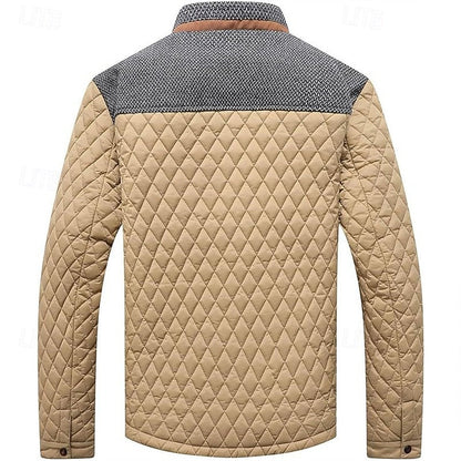 Lightweight Quilted Jacket for Men | Button Front Cold Weather Ready