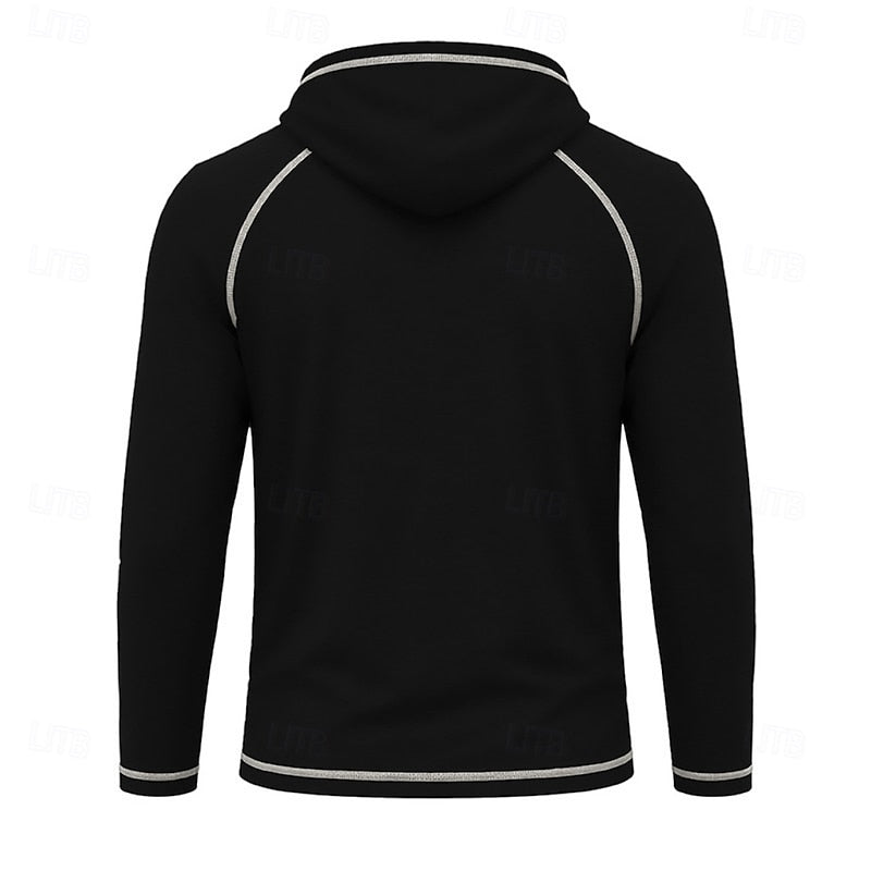 Hooded Hoodie for Men | Drawstring Cold Weather Ready