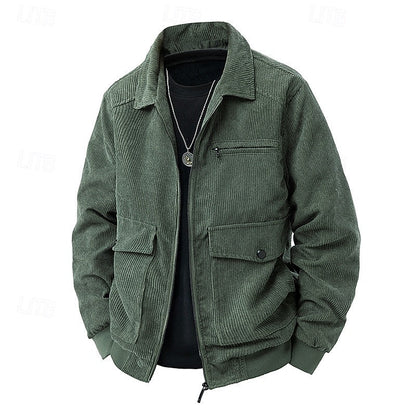 Cosy Winter Jacket for Women | Ribbed Lapel Collar Cold Weather Ready