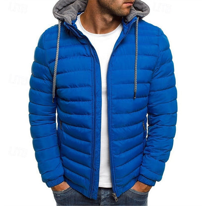 Hooded Puffer Jacket for Men | Quilted Insulated Winter Outerwear