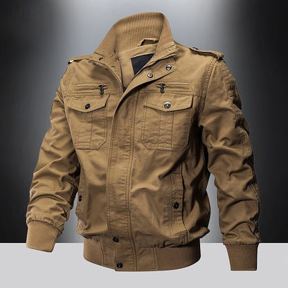 Everyday Winter Jacket for Men | Ribbed Funnel Neck Autumn Layering