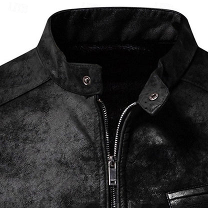 Classic Winter Jacket for Men | Side Zip Funnel Neck Cold Weather Ready