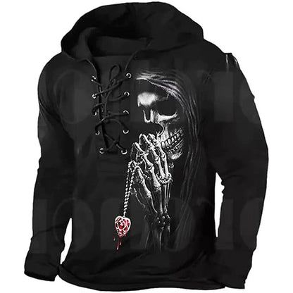 Oversized Hoodie for Men | Lace Up Hooded Cosy Winter Style