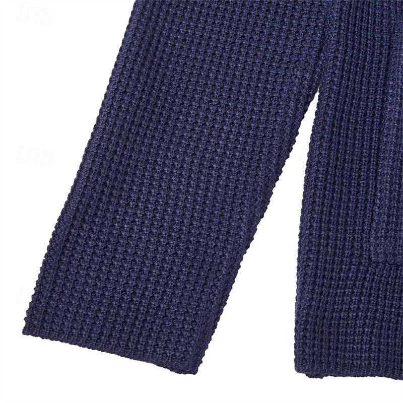 Button Front Cardigan for Men | Funnel Neck Insulated Autumn Layering