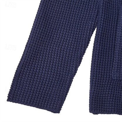 Button Front Cardigan for Men | Funnel Neck Insulated Autumn Layering