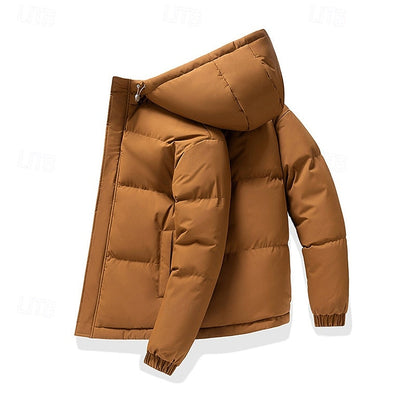 Hooded Puffer Jacket for Men | Insulated Winter Outerwear