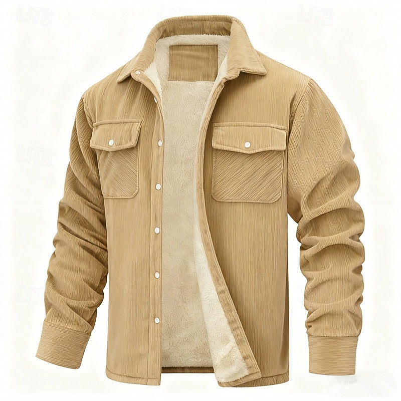 Fleece Lined Winter Jacket for Women | Ribbed Insulated Cold Weather Ready