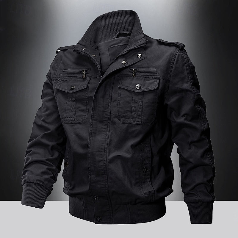 Everyday Winter Jacket for Men | Ribbed Funnel Neck Autumn Layering