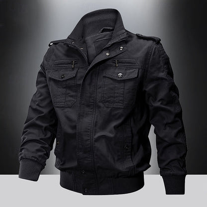 Everyday Winter Jacket for Men | Ribbed Funnel Neck Autumn Layering