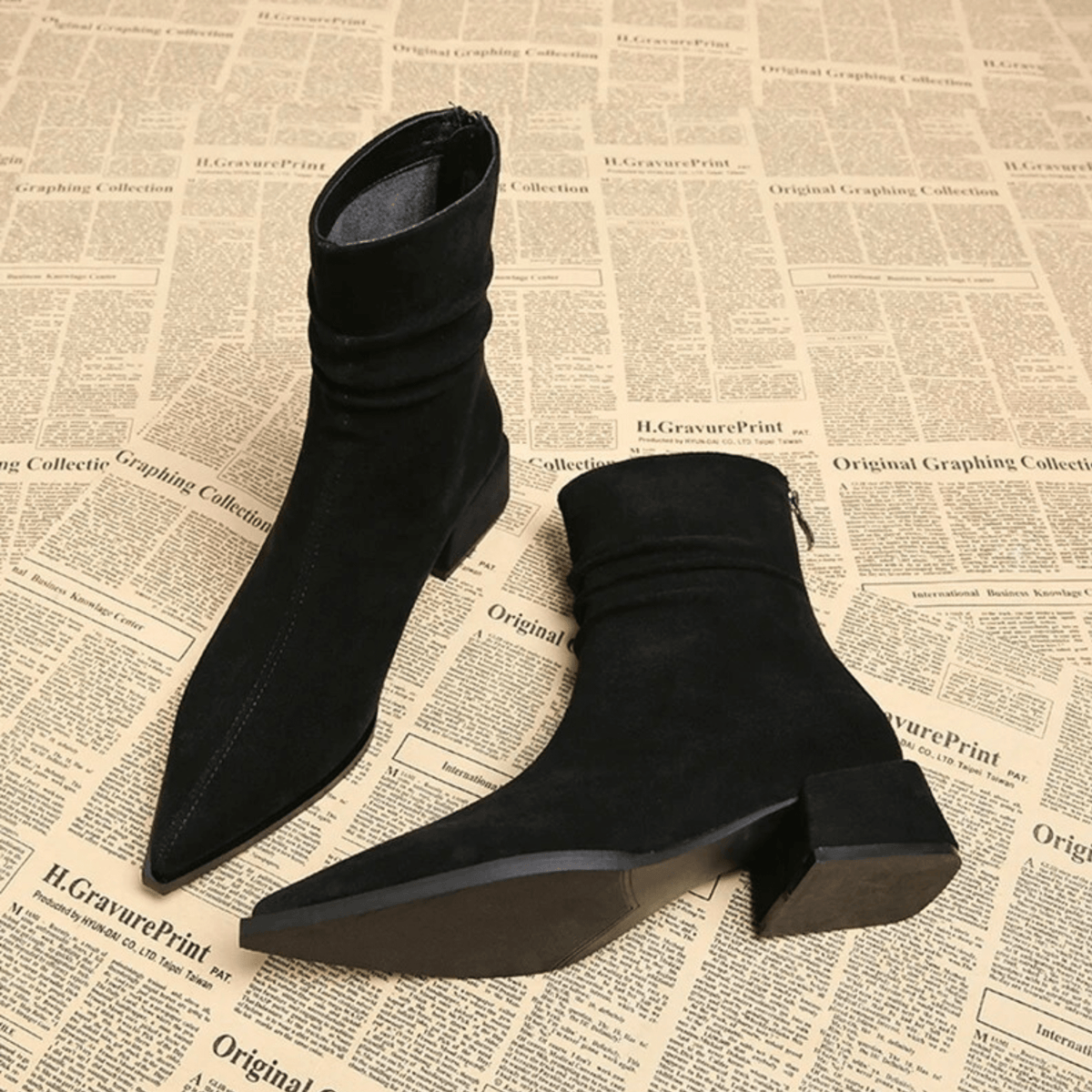 Pointed Toe Ankle Boots for Women | Block Heel Fall & Winter 2026