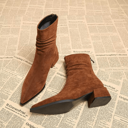 Pointed Toe Ankle Boots for Women | Block Heel Fall & Winter 2026