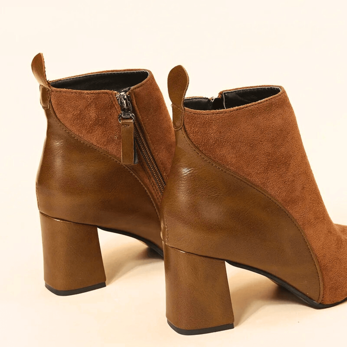 Pointed Toe Ankle Boots for Women | Side Zip Block Heel Winter Ready Comfort