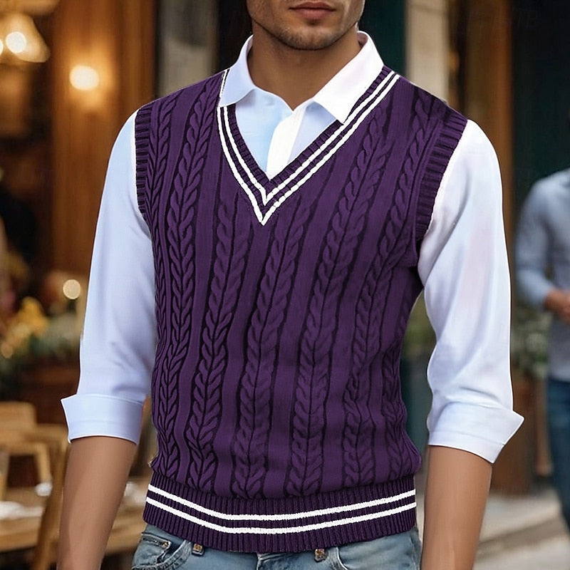 Classic Puffer Vest for Men | V Neck Cold Weather Ready