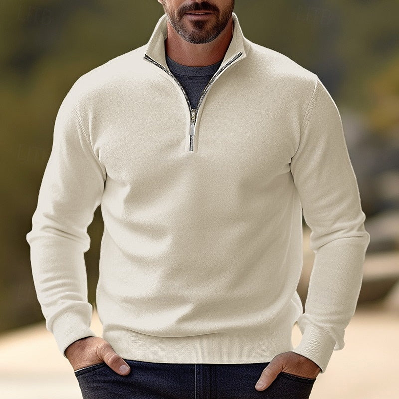 Half Zip Sweater for Women | Ribbed Funnel Neck Fall & Winter 2026