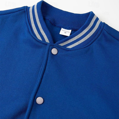 Classic Winter Jacket for Men | Ribbed Button Front Autumn Layering