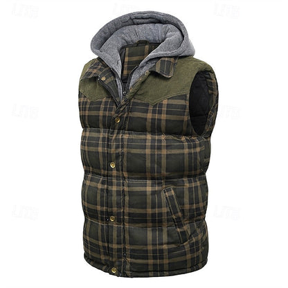 Hooded Puffer Jacket for Men | Quilted Insulated Cosy Winter Style