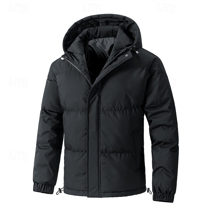 Hooded Puffer Jacket for Men | Insulated Winter Outerwear