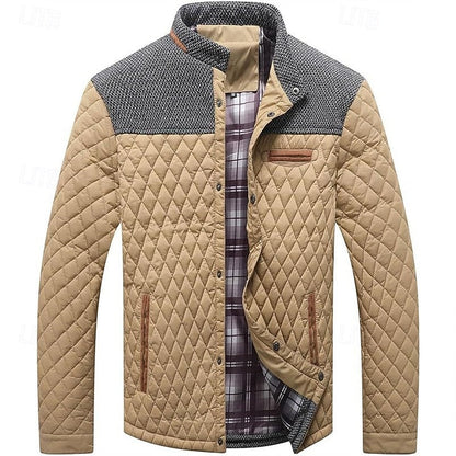 Lightweight Quilted Jacket for Men | Button Front Cold Weather Ready