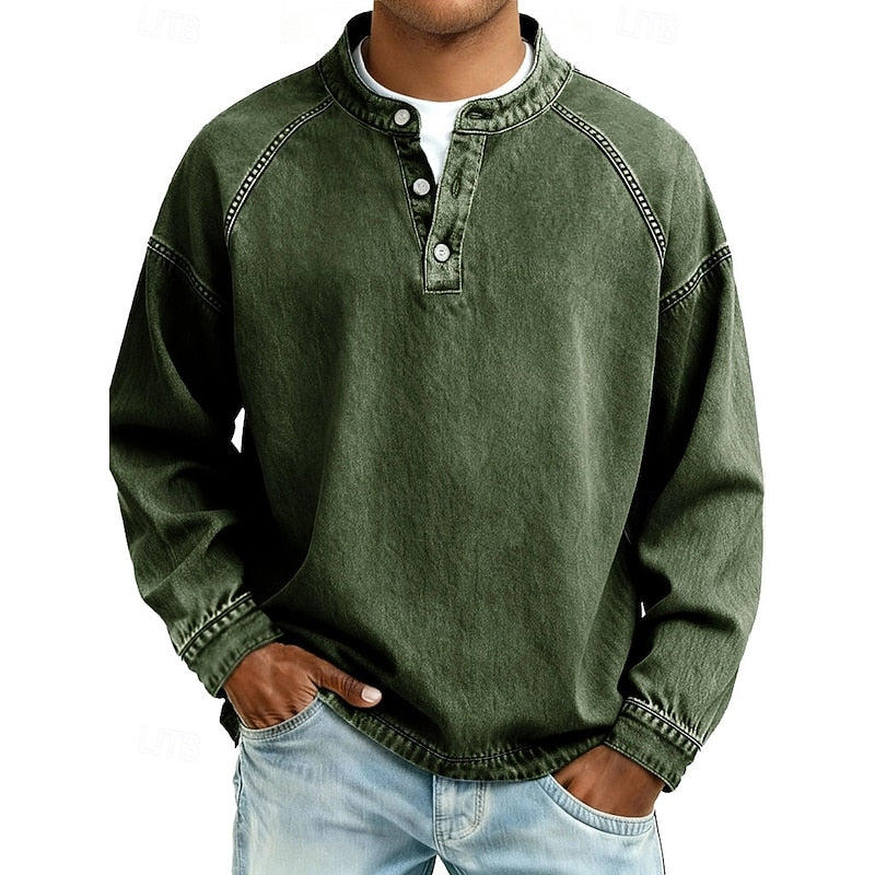 Oversized Shirt for Women | Button Front Autumn Layering
