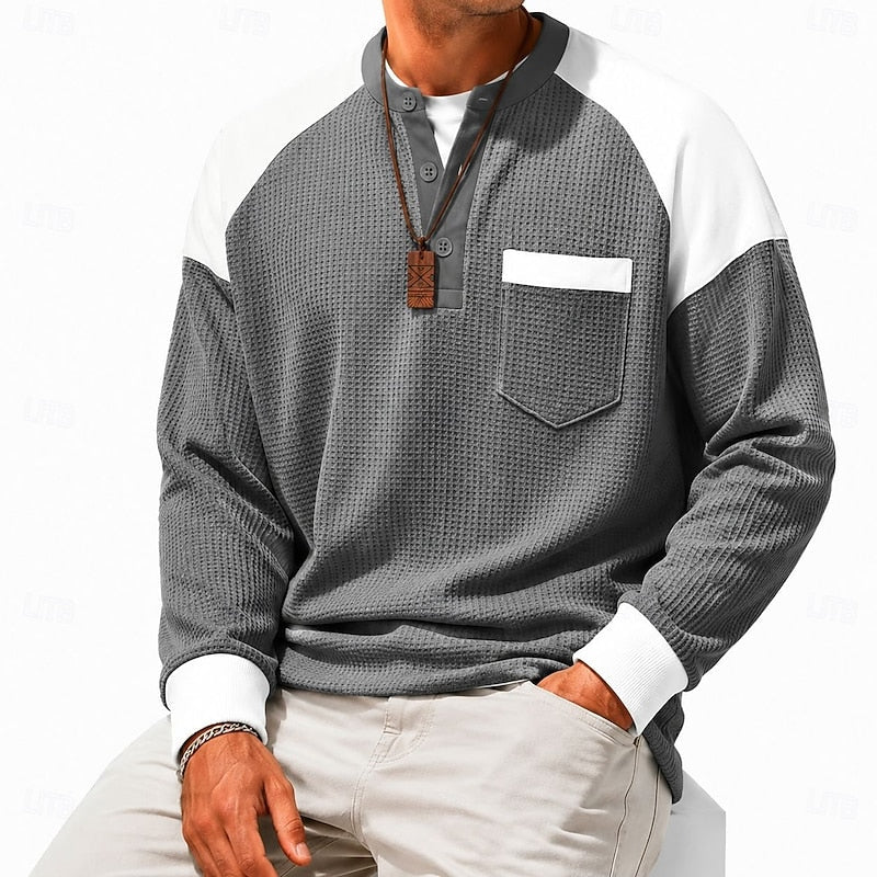 Cosy Shirt for Men | Button Front Autumn Layering