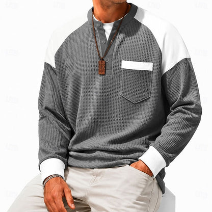Cosy Shirt for Men | Button Front Autumn Layering
